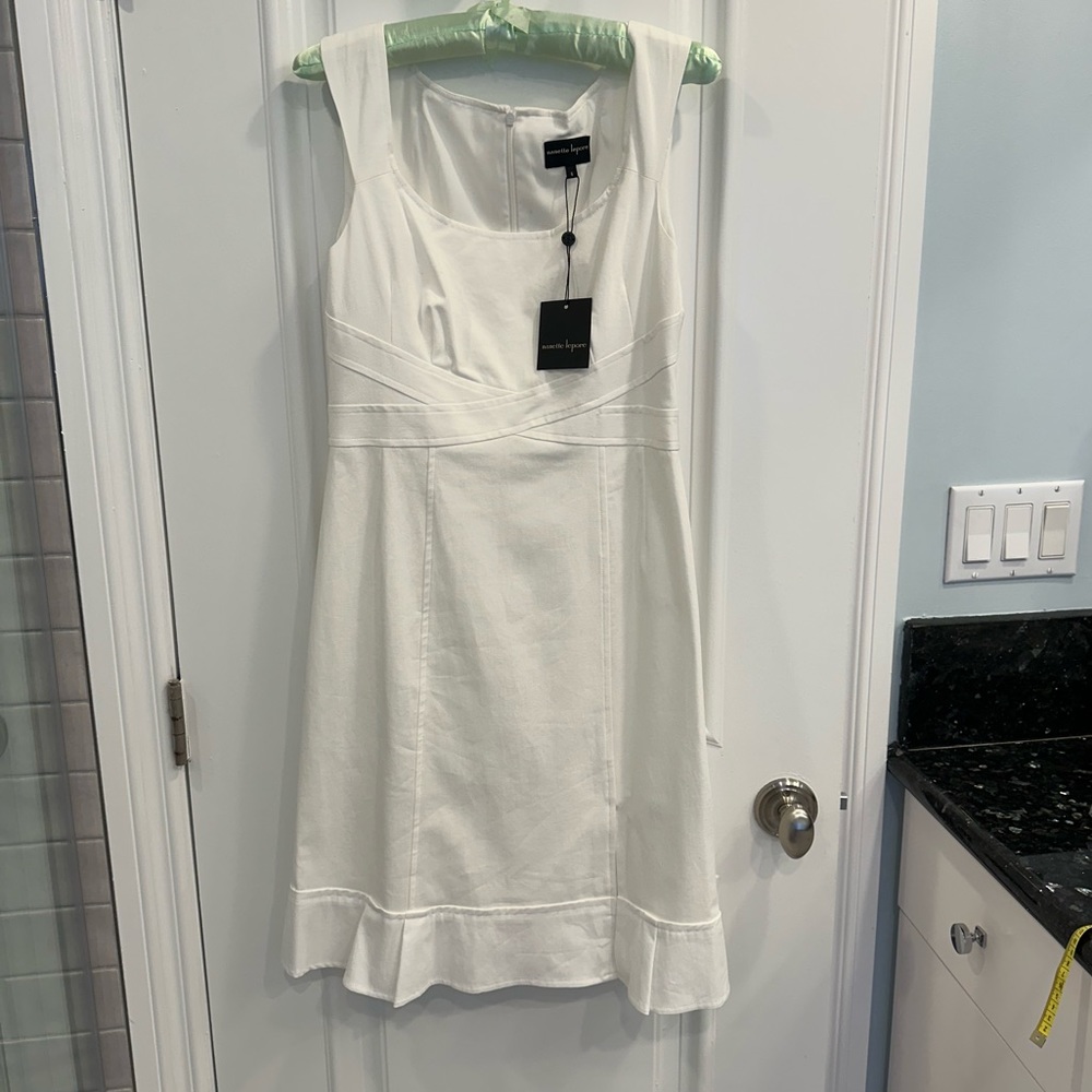 NWT Nanette Lepore sleeveless white dress size 6